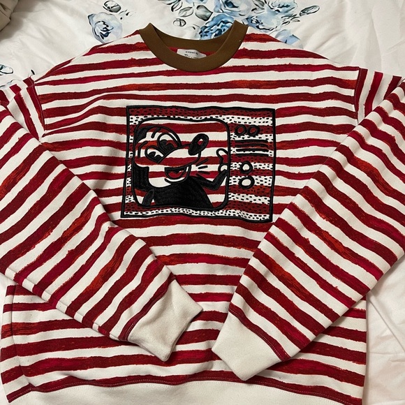 COACH DISNEY MICKEY MOUSE X KEITH HARING CREWNECK - Picture 2 of 5